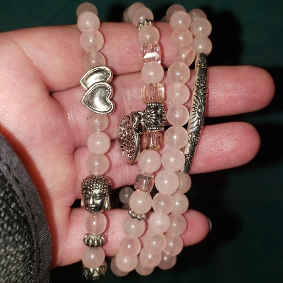The Loving Healer Rose Quartz Mala - Picture 2 of 4